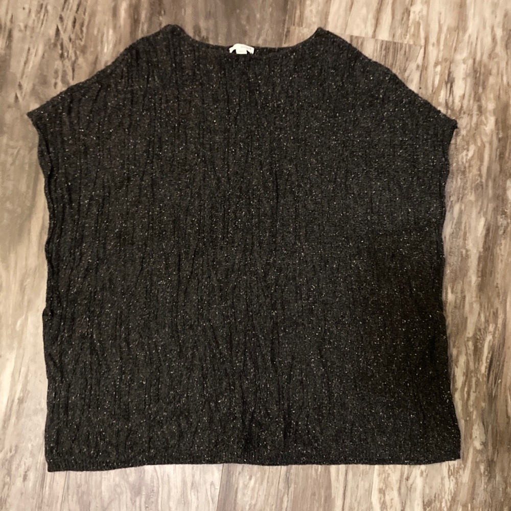 Pure Jill by J.Jill - gray with white flecks relaxed fit sweater vest. XS/S